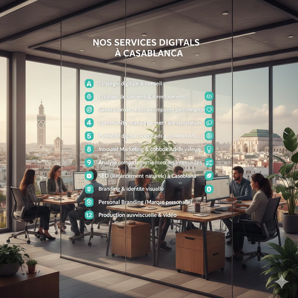 Nos services digitaux à Casablanca
