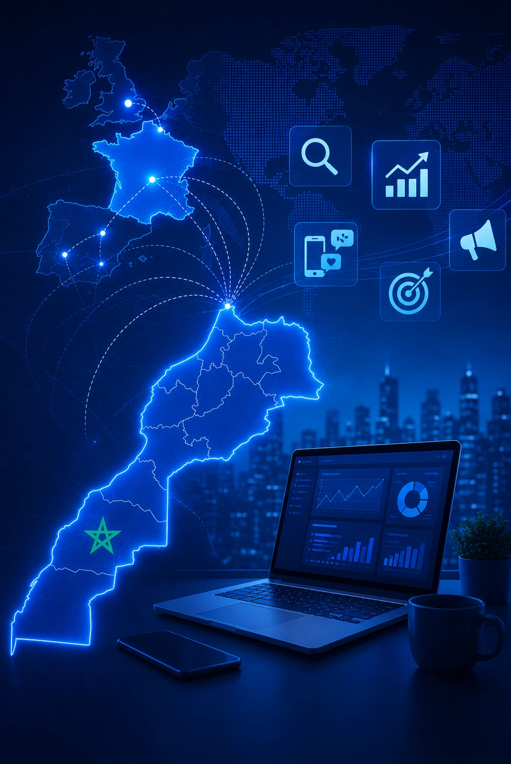 Agence marketing digital au Maroc France International - Hooked Digital