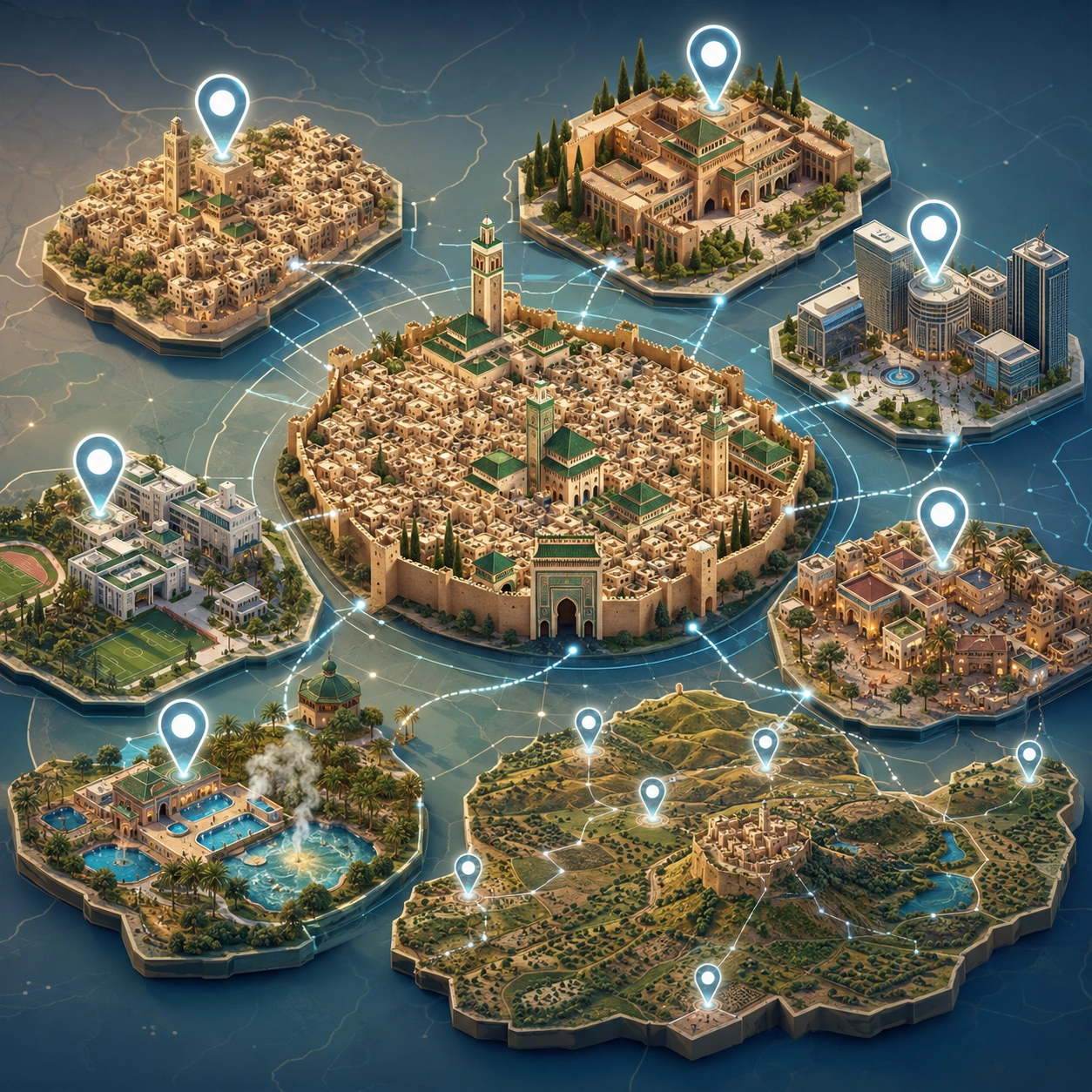 Zones d’intervention de Hooked Digital à Fès et dans la région Fès-Meknès